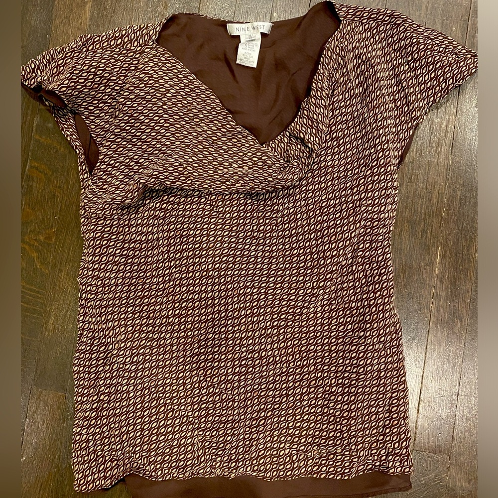 Cowl neck blouse